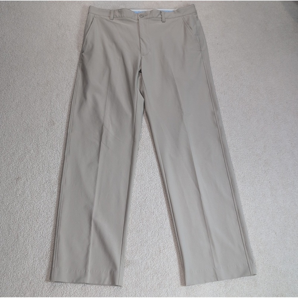 FootJoy Performance Golf Pants Men's 34x32 Stretch Lightweight Tan Trousers